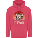 Show Me Your Kitties Funny Cat Kitten Childrens Kids Hoodie Heliconia