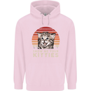 Show Me Your Kitties Funny Cat Kitten Childrens Kids Hoodie Light Pink