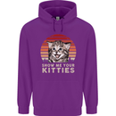 Show Me Your Kitties Funny Cat Kitten Childrens Kids Hoodie Purple