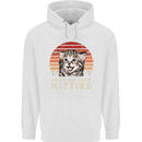 Show Me Your Kitties Funny Cat Kitten Mens 80% Cotton Hoodie White