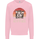 Show Me Your Kitties Funny Cat Kitten Mens Sweatshirt Jumper Light Pink
