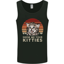 Show Me Your Kitties Funny Cat Kitten Mens Vest Tank Top Black