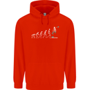 Skateboard Evloution Skateboarding Childrens Kids Hoodie Bright Red
