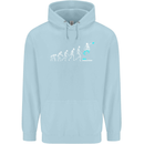 Skateboard Evloution Skateboarding Childrens Kids Hoodie Light Blue