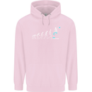 Skateboard Evloution Skateboarding Childrens Kids Hoodie Light Pink