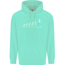 Skateboard Evloution Skateboarding Childrens Kids Hoodie Peppermint