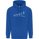 Skateboard Evloution Skateboarding Childrens Kids Hoodie Royal Blue