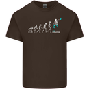 Skateboard Evloution Skateboarding Mens Cotton T-Shirt Tee Top Dark Chocolate