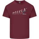 Skateboard Evloution Skateboarding Mens Cotton T-Shirt Tee Top Maroon