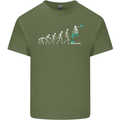 Skateboard Evloution Skateboarding Mens Cotton T-Shirt Tee Top Military Green