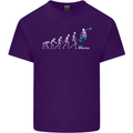 Skateboard Evloution Skateboarding Mens Cotton T-Shirt Tee Top Purple