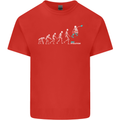 Skateboard Evloution Skateboarding Mens Cotton T-Shirt Tee Top Red