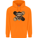 Skateboard Skull Skateboarding Childrens Kids Hoodie Orange