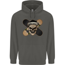 Skateboard Skull Skateboarding Childrens Kids Hoodie Storm Grey