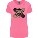 Skateboard Skull Skateboarding Womens Wider Cut T-Shirt Azalea