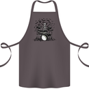 Skeleton Drummer Drumming Drum Skull Funny Cotton Apron 100% Organic Dark Grey