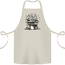 Skeleton Drummer Drumming Drum Skull Funny Cotton Apron 100% Organic Natural