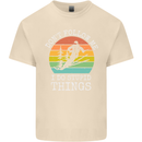 Skiing Don't Follow Me Ski Skier Funny Mens Cotton T-Shirt Tee Top Natural