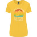 Skiing Don't Follow Me Ski Skier Funny Womens Wider Cut T-Shirt Yellow