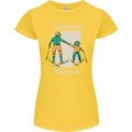 Skiing Father & Son Ski Buddies Fathers Day Womens Petite Cut T-Shirt Yellow