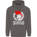 Skinhead Roman Helmet Spartan Punk Music Mens 80% Cotton Hoodie Charcoal