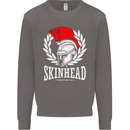 Skinhead Roman Trojan Helmet Punk Music Mens Sweatshirt Jumper Charcoal
