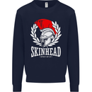 Skinhead Roman Trojan Helmet Punk Music Mens Sweatshirt Jumper Navy Blue