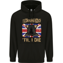 Skinhead Til I Die Punk Music Mens 80% Cotton Hoodie Black