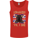 Skinhead Til I Die Punk Music Mens Vest Tank Top Red