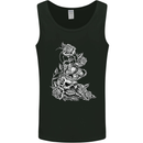 Skull Crown Biker Skull Gothic Heavy Metal Mens Vest Tank Top Black