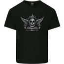 Skull Live Free or Die Mens Cotton T-Shirt Tee Top Black
