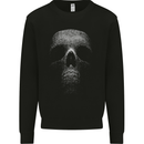 Skull Made of Circles Mens Sweatshirt Jumper Black
