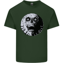 Skull Moon Gothic Halloween Zombie Biker Mens Cotton T-Shirt Tee Top Forest Green