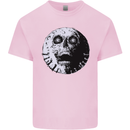 Skull Moon Gothic Halloween Zombie Biker Mens Cotton T-Shirt Tee Top Light Pink