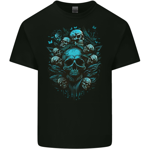 Skull Tree Gothic Heavy Metal Rock Music Biker Mens Womens Kids Unisex Black Mens T-Shirt
