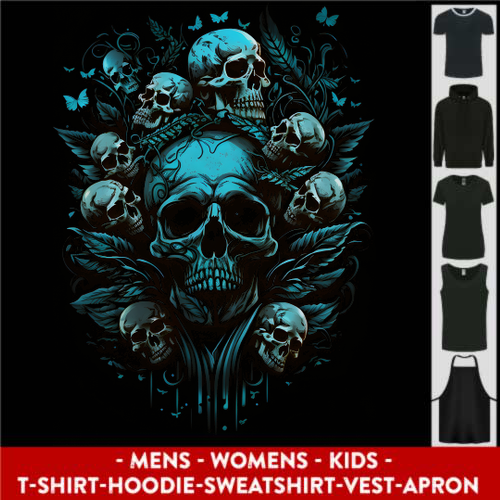 Skull Tree Gothic Heavy Metal Rock Music Biker Mens Womens Kids Unisex Main Image