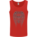 Skull Wings Viking Gothic  Wings Gym Biker Mens Vest Tank Top Red