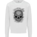 Skull of Chains Mens Sweatshirt Jumper White