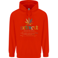 Skuncle Uncle That Smokes Weed Funny Drugs Mens 80% Cotton Hoodie Bright Red