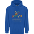 Skuncle Uncle That Smokes Weed Funny Drugs Mens 80% Cotton Hoodie Royal Blue