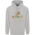 Skuncle Uncle That Smokes Weed Funny Drugs Mens 80% Cotton Hoodie Sports Grey