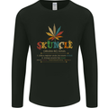 Skuncle Uncle That Smokes Weed Funny Drugs Mens Long Sleeve T-Shirt Black