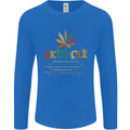 Skuncle Uncle That Smokes Weed Funny Drugs Mens Long Sleeve T-Shirt Royal Blue