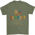 Skuncle Uncle That Smokes Weed Funny Drugs Mens T-Shirt Cotton Gildan Military Green