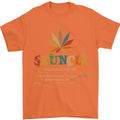 Skuncle Uncle That Smokes Weed Funny Drugs Mens T-Shirt Cotton Gildan Orange