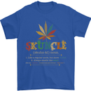 Skuncle Uncle That Smokes Weed Funny Drugs Mens T-Shirt Cotton Gildan Royal Blue