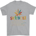 Skuncle Uncle That Smokes Weed Funny Drugs Mens T-Shirt Cotton Gildan Sports Grey