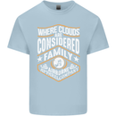 Skydiving Clouds Are Family Skydiver Mens Cotton T-Shirt Tee Top Light Blue