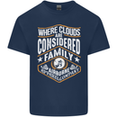 Skydiving Clouds Are Family Skydiver Mens Cotton T-Shirt Tee Top Navy Blue