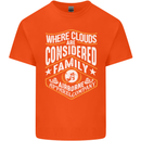 Skydiving Clouds Are Family Skydiver Mens Cotton T-Shirt Tee Top Orange